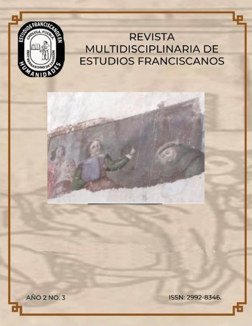 portada de la tercer revista multidisciplinaria de estudios franciscanos fray pedro de gante